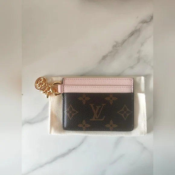 Louis Vuitton Charms Pink and Brown Card Holder - Picture 5 of 6